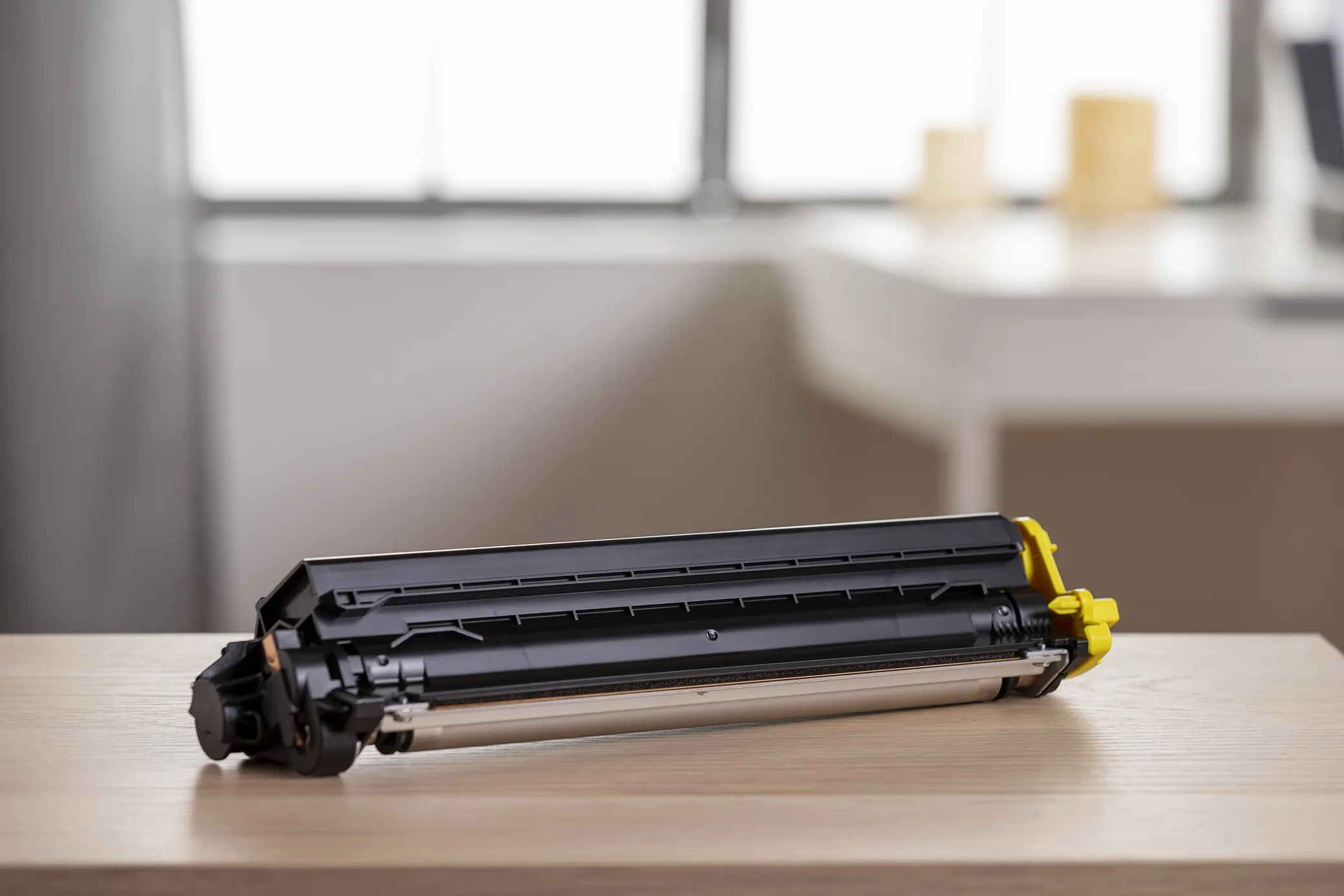 close up printer toner