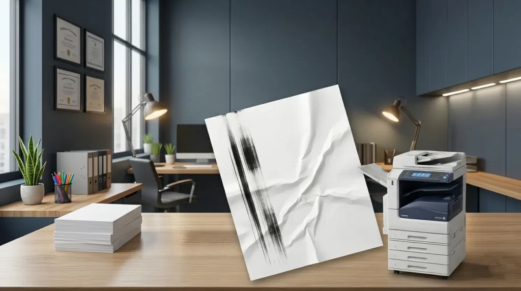 There are lines when printed