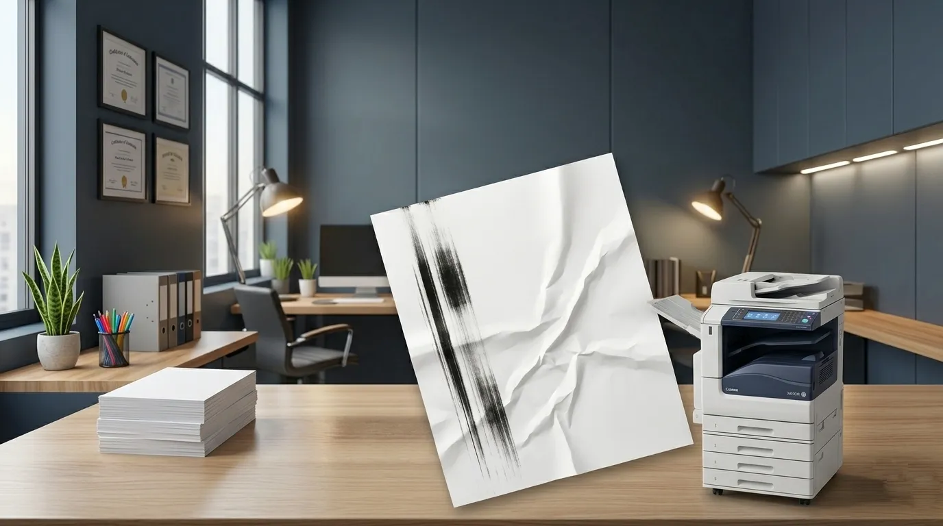There are lines when printed