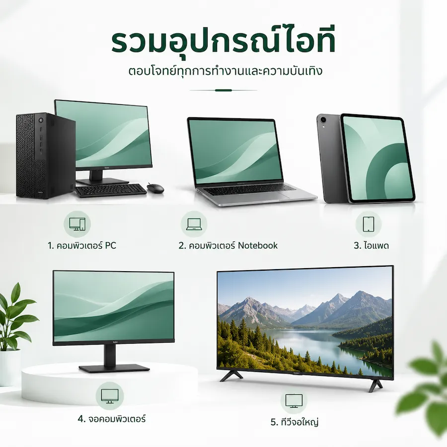 รวมอุปกรณ์ไอที